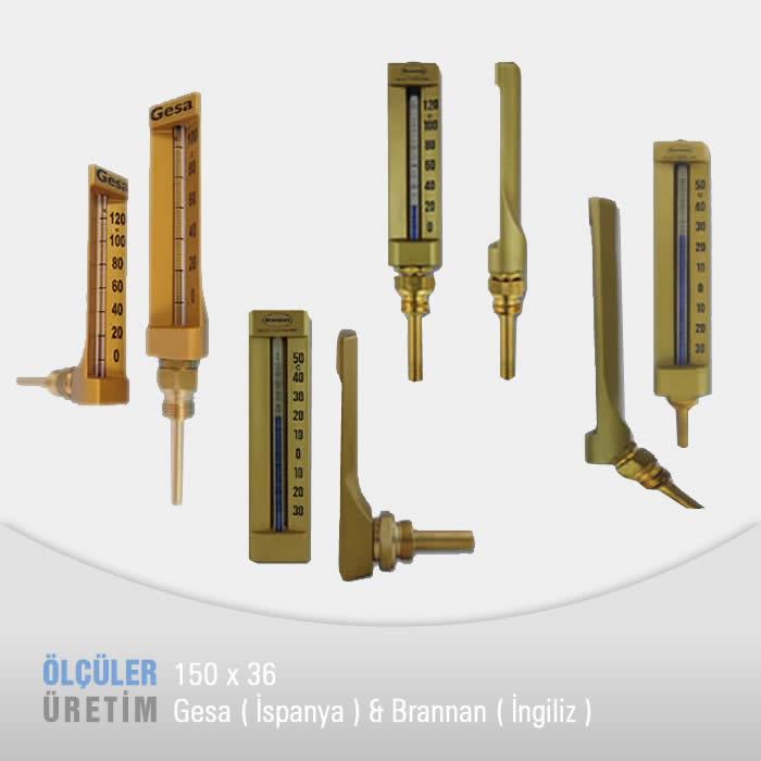 Makine Termometresi (150 mm Göv)